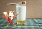schlauer Fuchs: Milch mit Honig